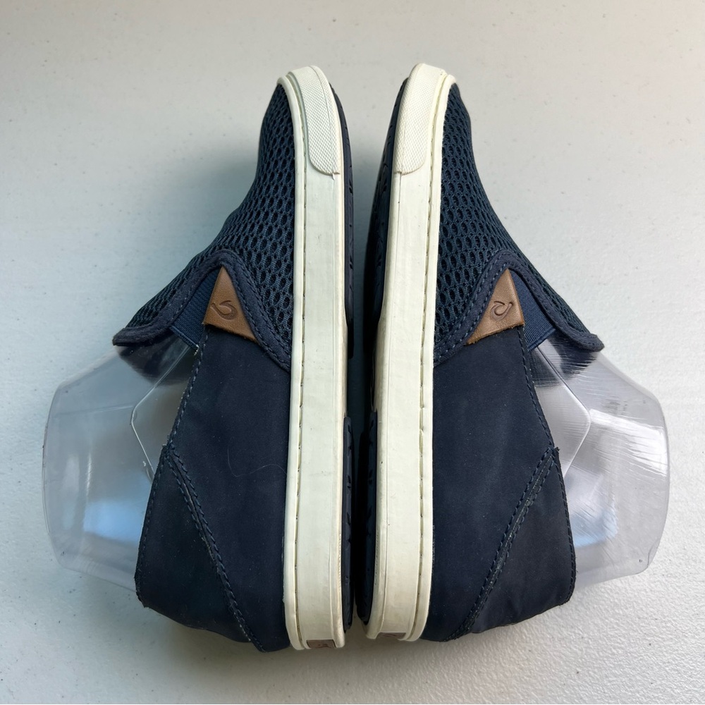 Olukai Dede Pehua Women’s Size 6.5 Slip On Navy Blue Shoes - Picture 4 of 8